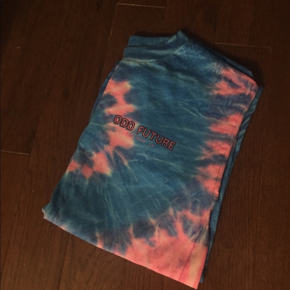 "ODD FUTURE Pro Tour LA" Tie-Dye T-shirt - Picture 2 of 8